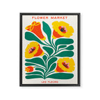 Orioles & Golden Poppy: Les Fleurs | Flower Market 04 | Spring Summer 23 Framed Canvas Print Gallery Image 6