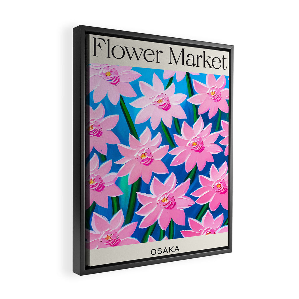 Osaka: Flower Market 03 Framed Canvas Print Gallery Image 2