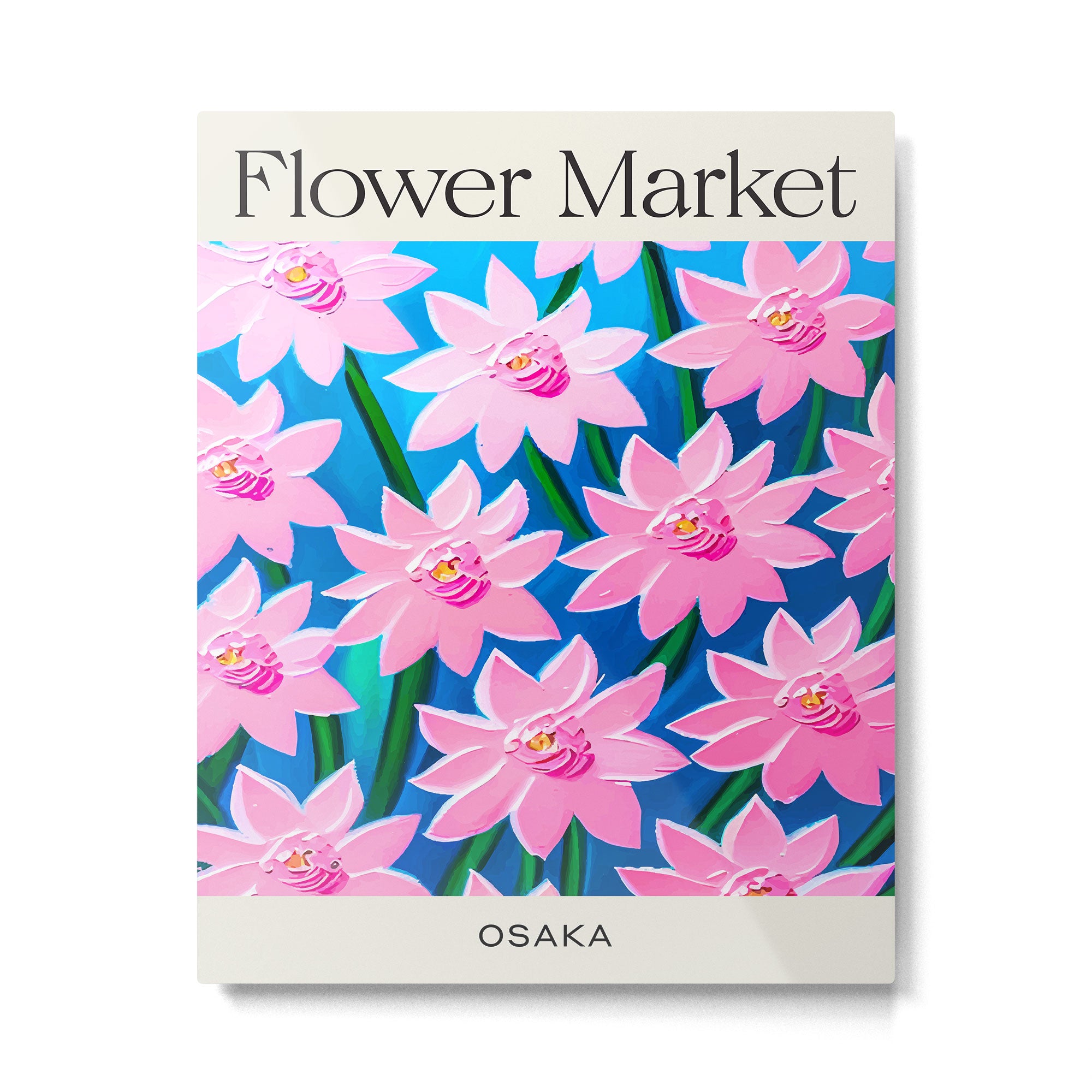 Osaka: Flower Market 03 Metal Print Gallery Image 6
