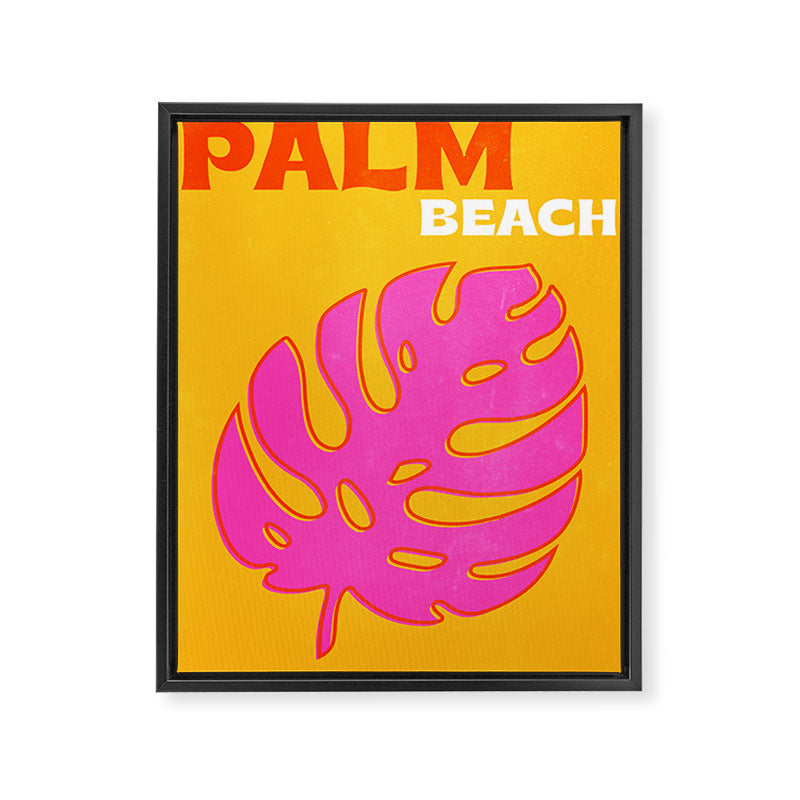 Palm Beach: Vintage Travel Colour Series 01 Framed Canvas Print Gallery Image 6