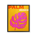 Palm Beach: Vintage Travel Colour Series 01 Framed Canvas Print Gallery Image 6