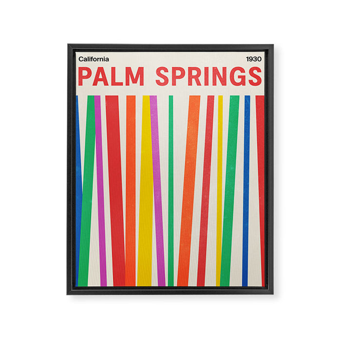 Palm Springs 1930: Retro Mid-Century Edition  Framed Canvas Print Gallery Image 1