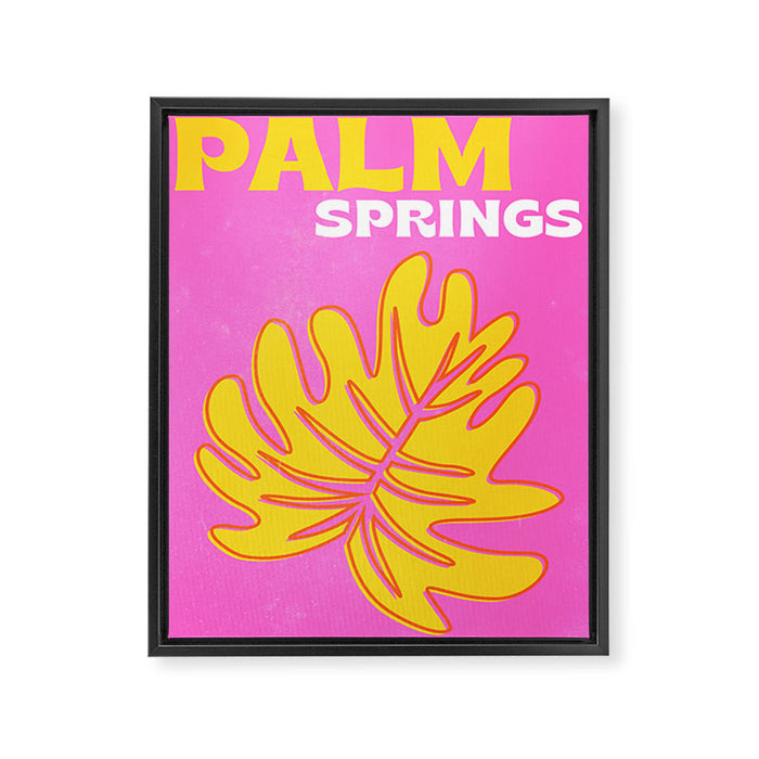 Palm Springs: Vintage Travel Colour Series 06 Framed Canvas Print Gallery Image 1
