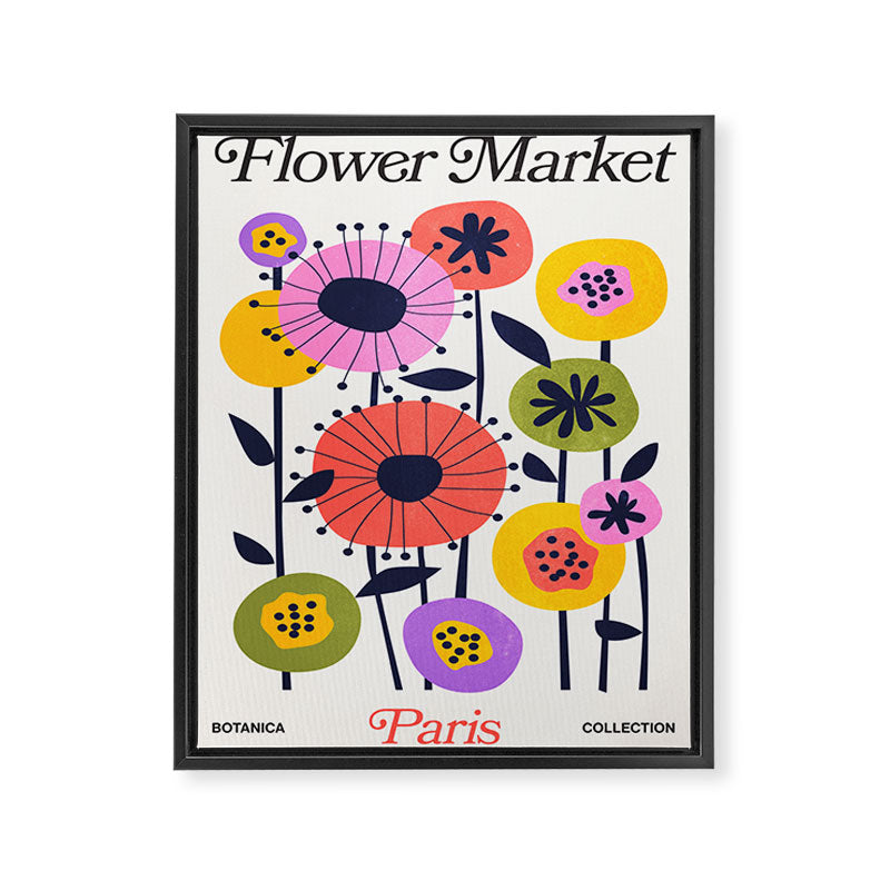 Paris: Botanica Edition | Flower Market Framed Canvas Print Gallery Image 6