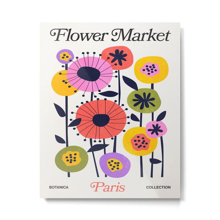 Paris: Botanica Edition | Flower Market Metal Print Gallery Image 1