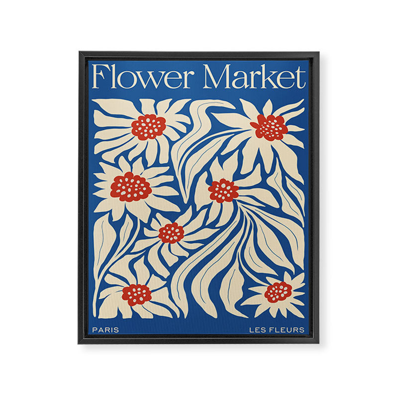 Paris: Flower Market Summer Color Series 01 Framed Canvas Print Gallery Image 6