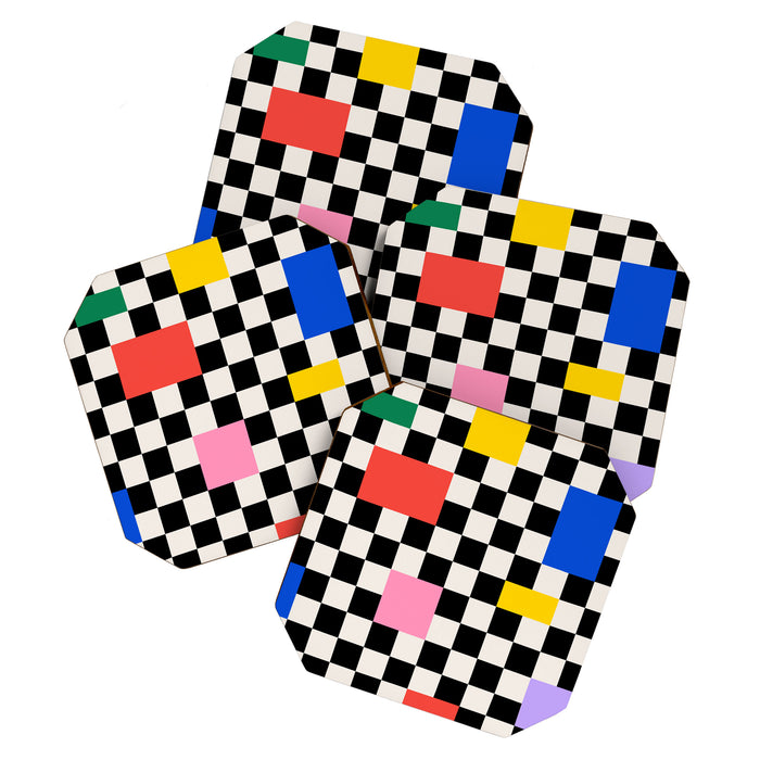 Patchwork: Bauhaus Check Edition Coaster Gallery Image 1