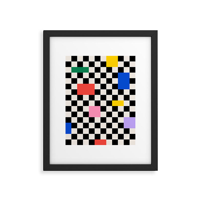 Patchwork: Bauhaus Check Edition Framed Art Print Gallery Image 5