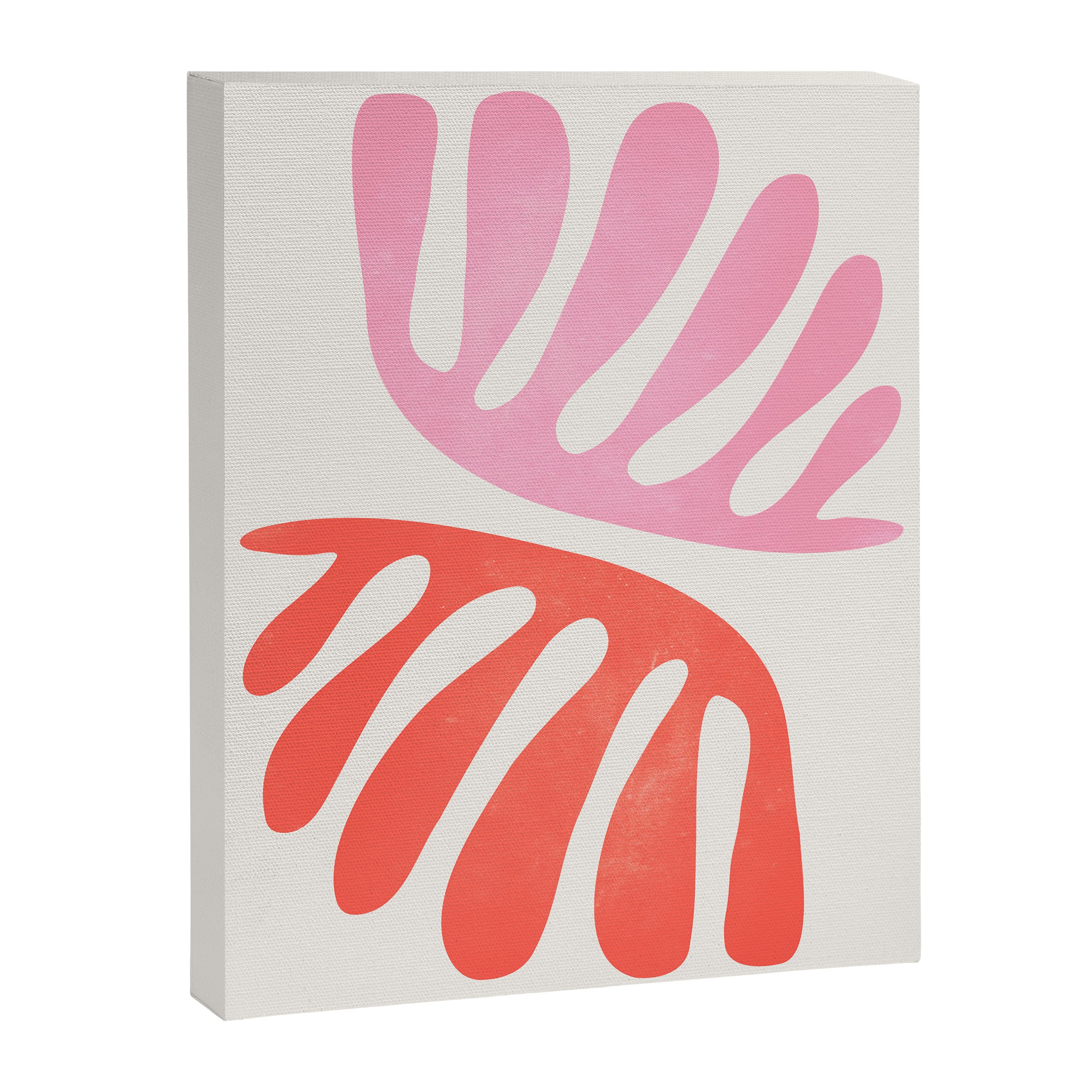 Peach & Orange: Wild Leaf | Matisse Foliage Paper Cutouts 03 Canvas Print Gallery Image 6