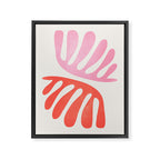 Peach & Orange: Wild Leaf | Matisse Foliage Paper Cutouts 03 Framed Canvas Print Gallery Image 6