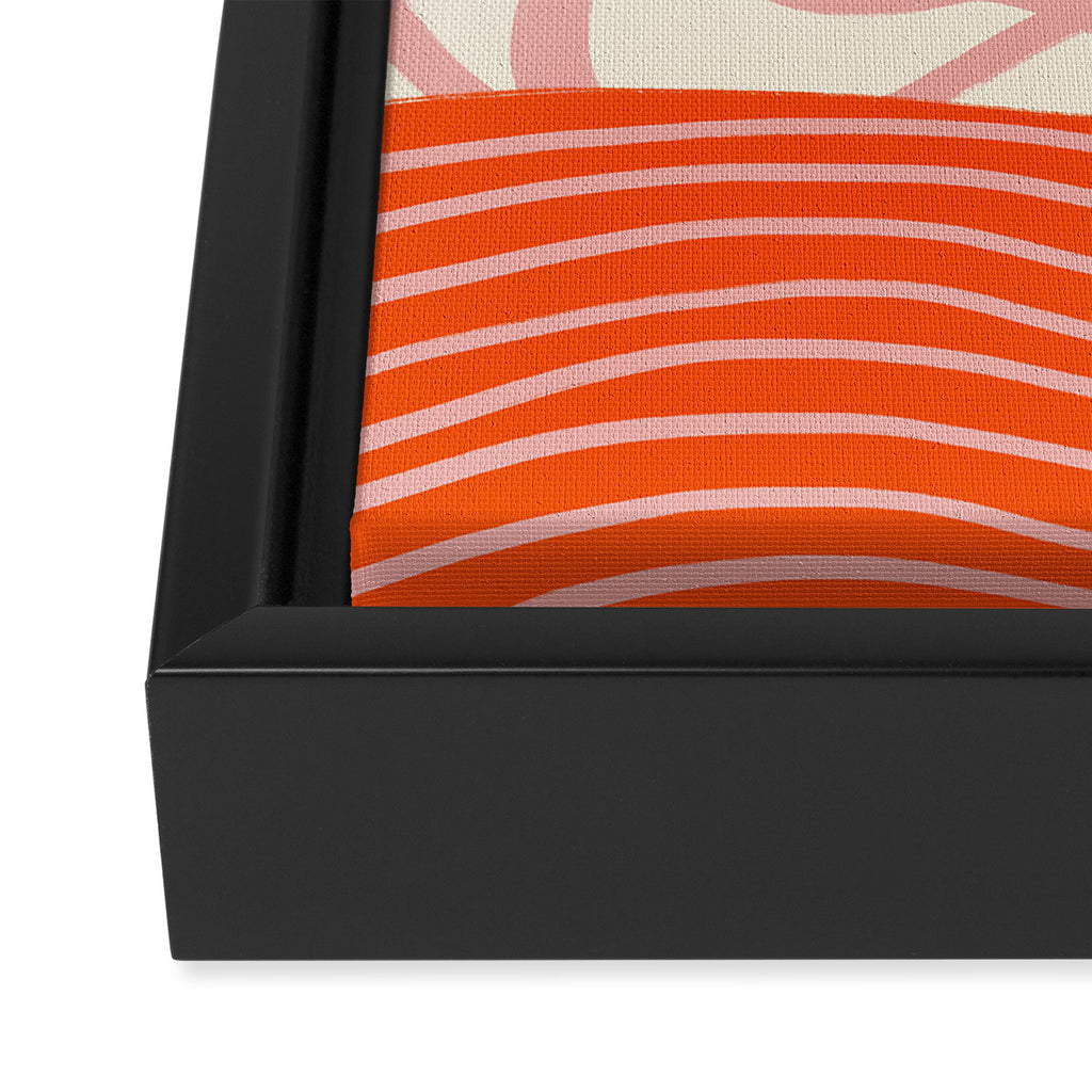 Peach Pattern Cake | PATTERN 08: The Retro Edition Framed Canvas Print Gallery Image 3