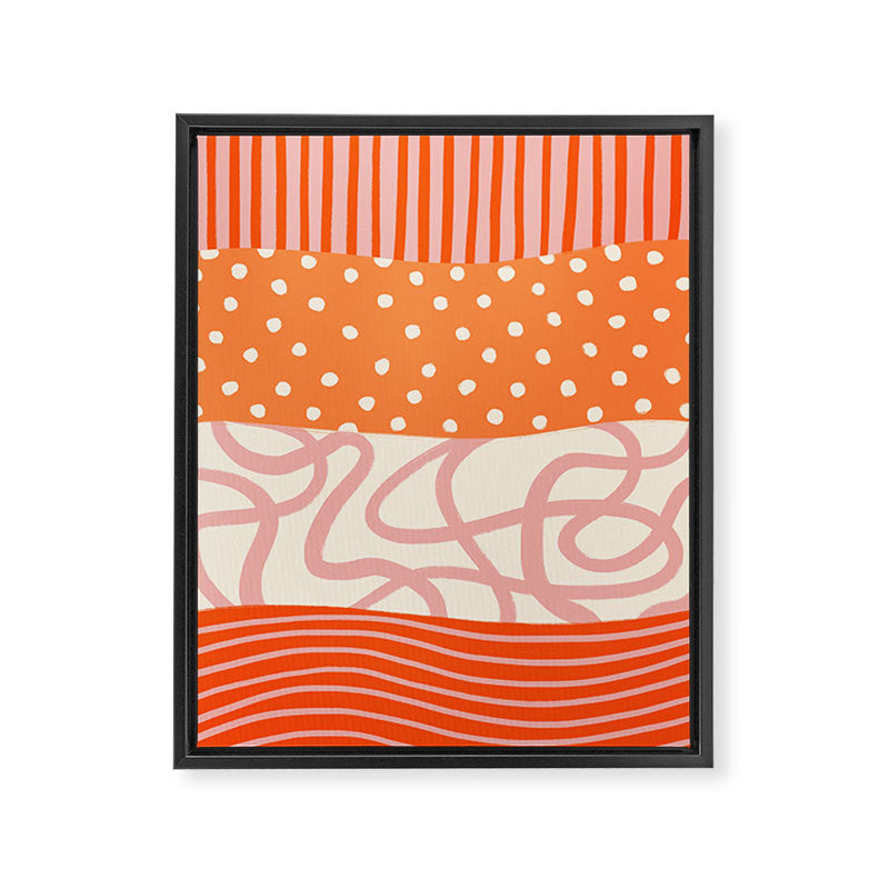 Peach Pattern Cake | PATTERN 08: The Retro Edition Framed Canvas Print Gallery Image 6
