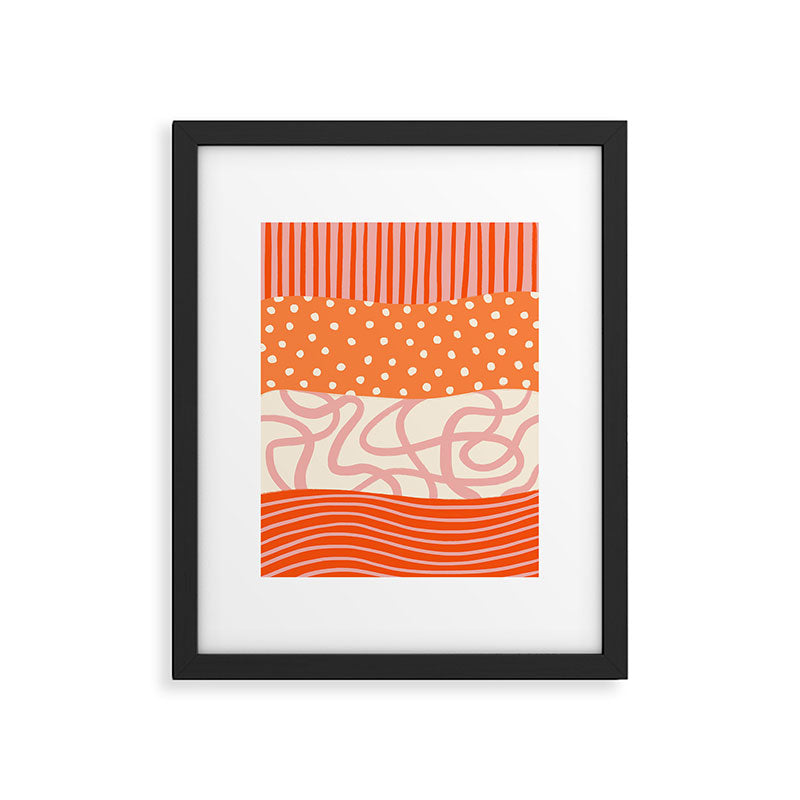 Peach Pattern Cake | PATTERN 08: The Retro Edition Framed Art Print Gallery Image 5