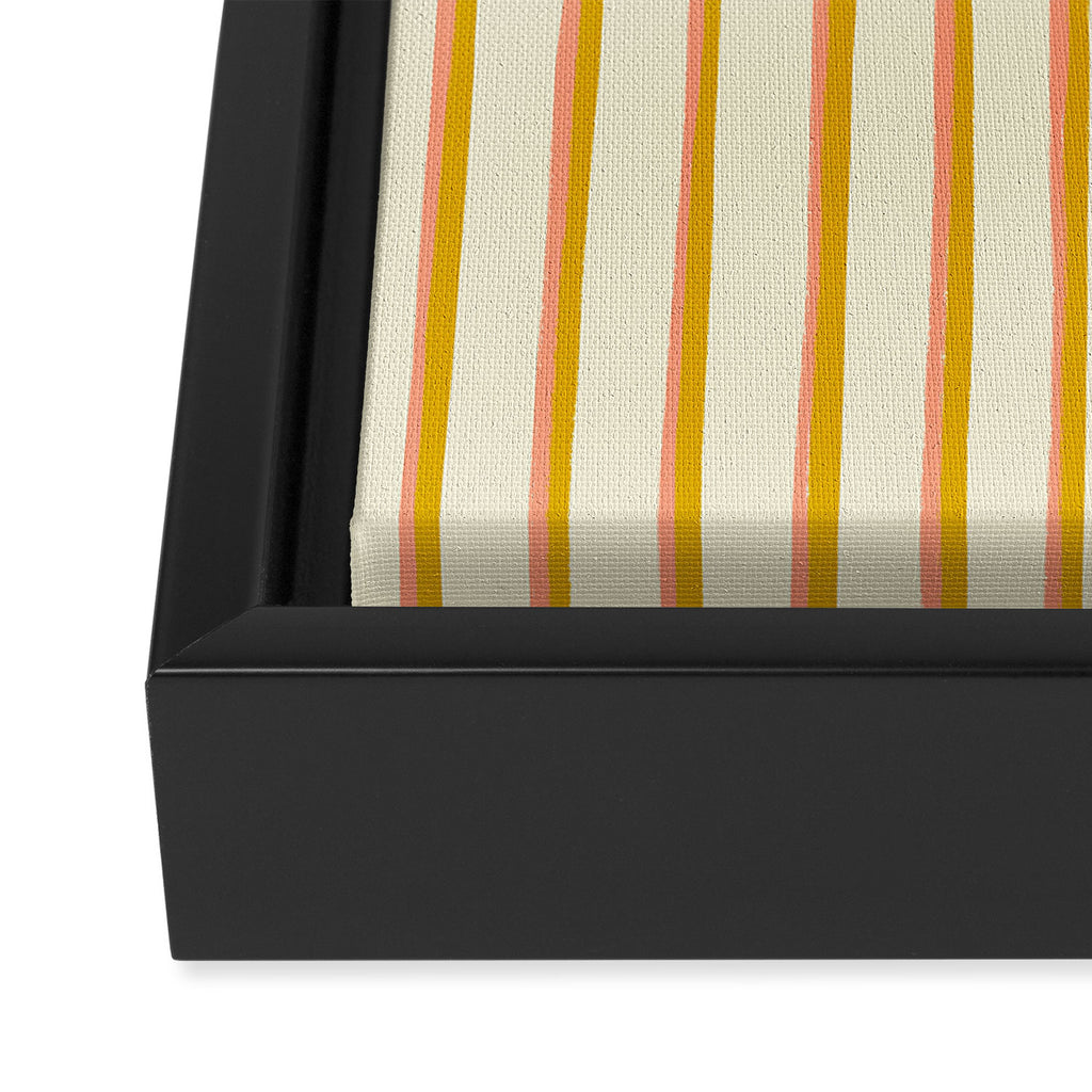Peach, Tulip & Cream | PATTERN 09: The Retro Edition Framed Canvas Print Gallery Image 3