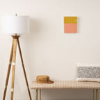 Peach & Tulip Yellow | PATTERN 06: The Retro Edition Canvas Print Gallery Image 2