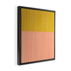 Peach & Tulip Yellow | PATTERN 06: The Retro Edition Framed Canvas Print Gallery Image 2