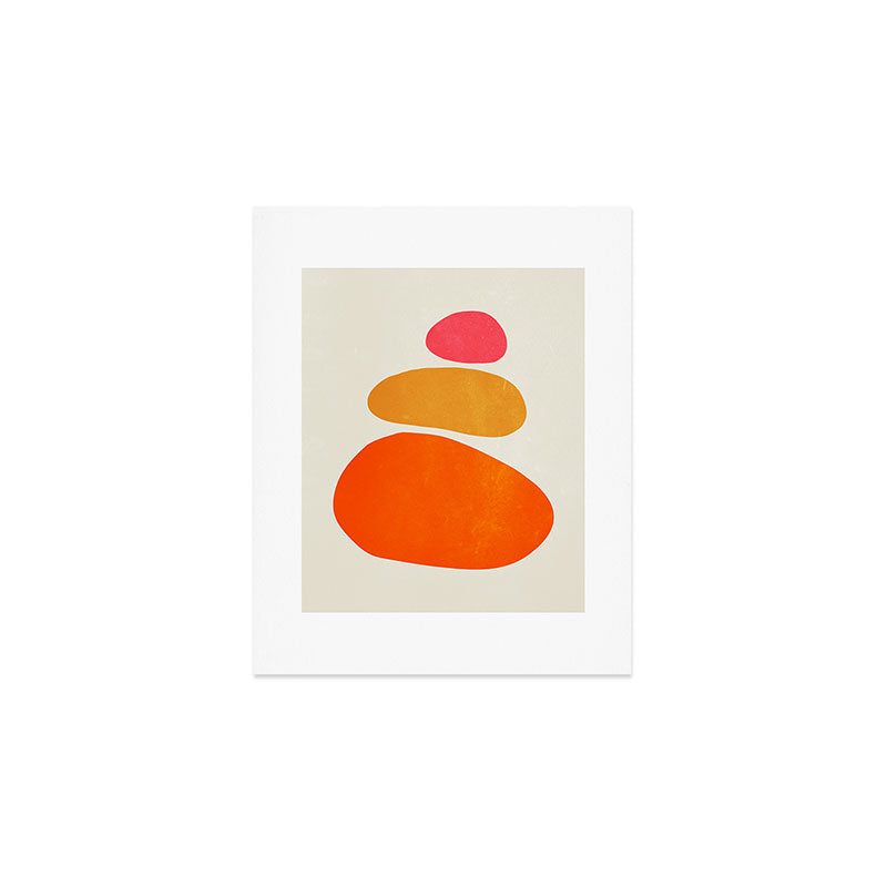Pebbles: Mid Century Abstraction Art Print Gallery Image 1