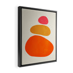 Pebbles: Mid Century Abstraction Framed Canvas Print Gallery Image 2