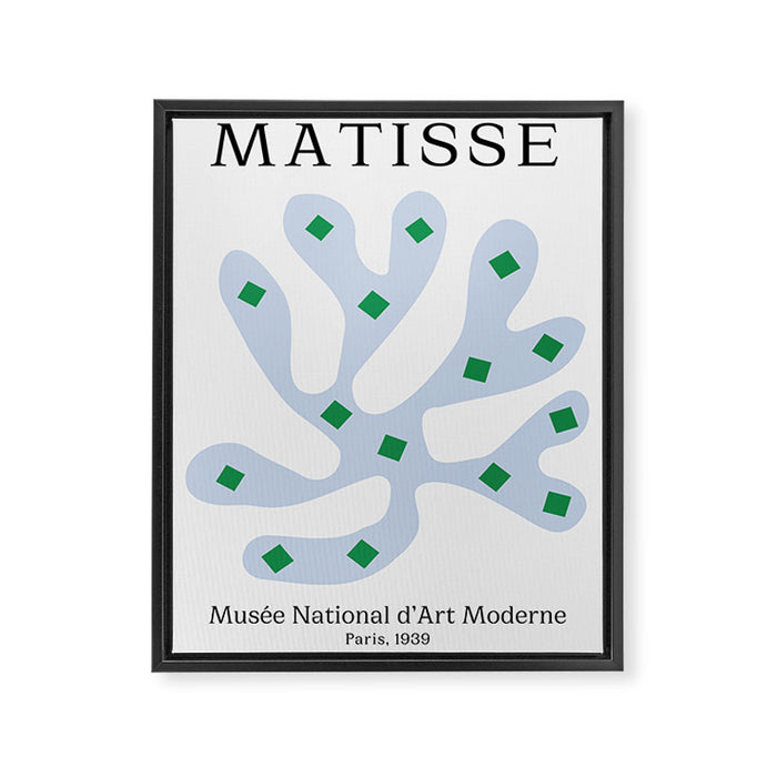 Periwinkle: Matisse Pastel Series 01 Framed Canvas Print Gallery Image 1