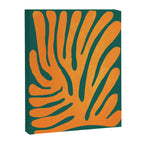Pine Green & Tangerine: Matisse Paper Cutouts 01 Canvas Print Gallery Image 6