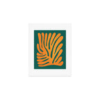 Pine Green & Tangerine: Matisse Paper Cutouts 01 Art Print Gallery Image 1