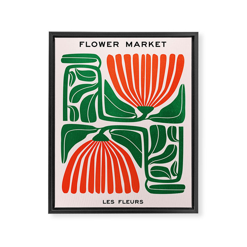 Pippin & Ferns: Les Fleurs | Flower Market 01 Framed Canvas Print Gallery Image 6