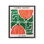 Pippin & Ferns: Les Fleurs | Flower Market 01 Framed Canvas Print Gallery Image 6