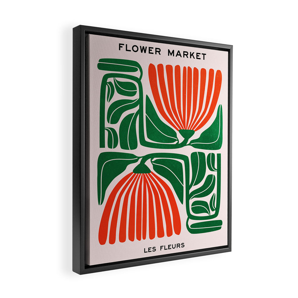 Pippin & Ferns: Les Fleurs | Flower Market 01 Framed Canvas Print Gallery Image 2