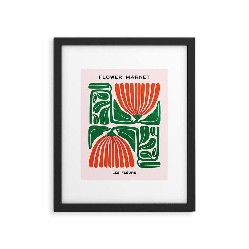 Pippin & Ferns: Les Fleurs | Flower Market 01 Framed Art Print Gallery Image 4