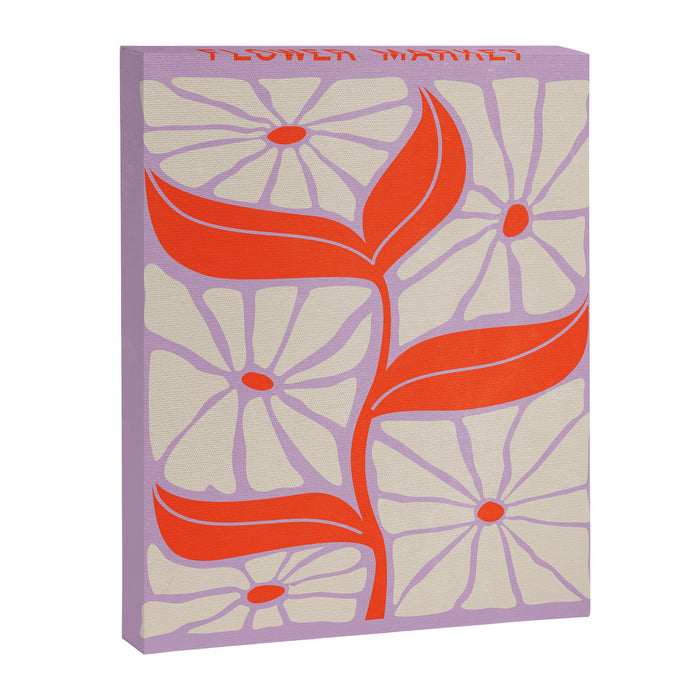 Plum & Flamingo: Les Fleurs | Flower Market Color Series 06 Canvas Print Gallery Image 1