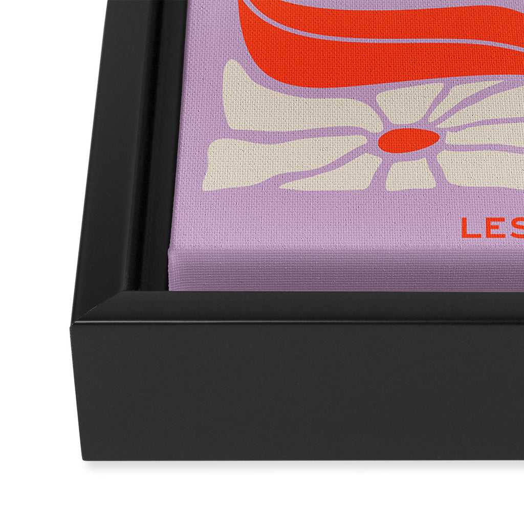 Plum & Flamingo: Les Fleurs | Flower Market Color Series 06 Framed Canvas Print Gallery Image 3