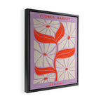 Plum & Flamingo: Les Fleurs | Flower Market Color Series 06 Framed Canvas Print Gallery Image 2