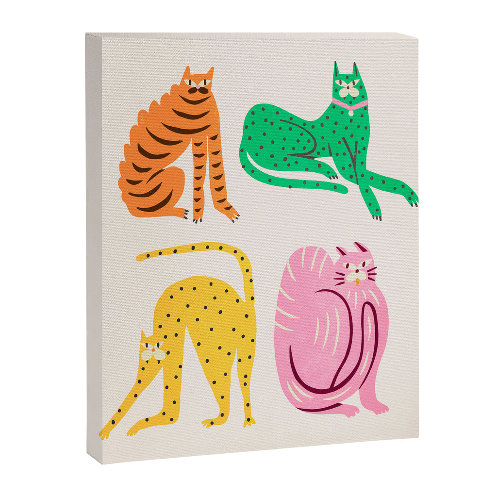 Pop Cats: Modern Collage Pop Art Canvas Print Gallery Image 6