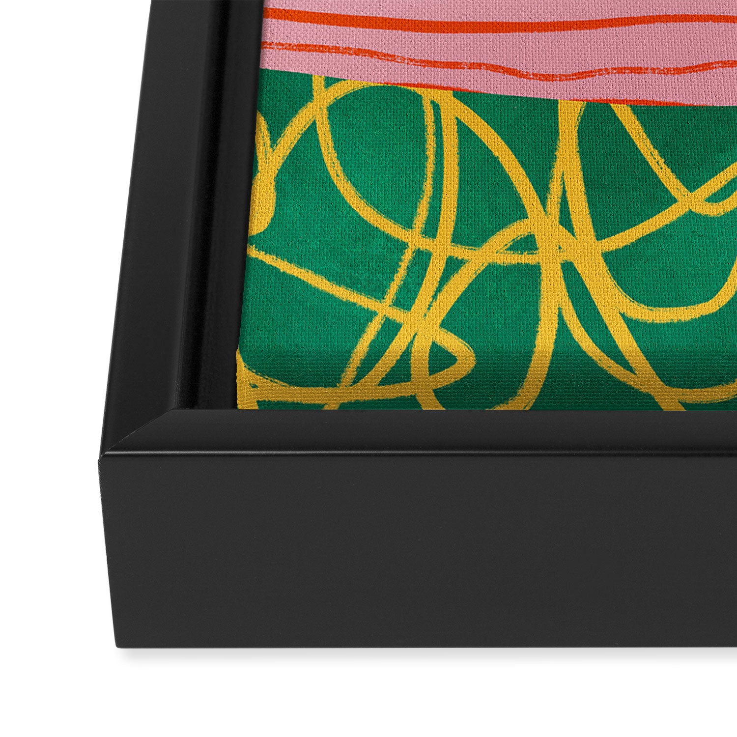Pop Pattern Collage | PATTERN 10: The Retro Edition Framed Canvas Print Gallery Image 3