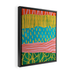 Pop Pattern Collage | PATTERN 10: The Retro Edition Framed Canvas Print Gallery Image 2