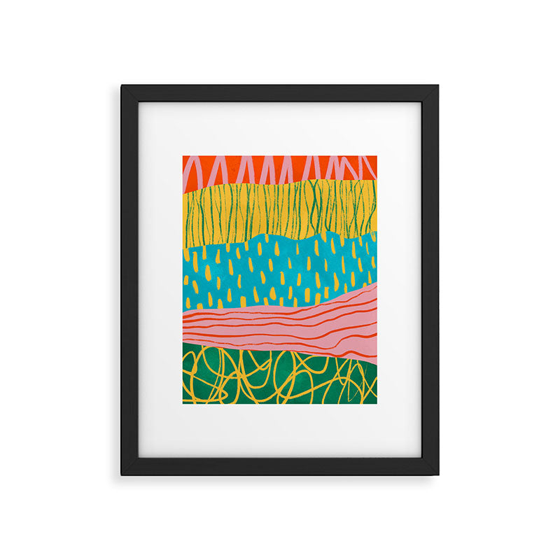 Pop Pattern Collage | PATTERN 10: The Retro Edition Framed Art Print Gallery Image 5