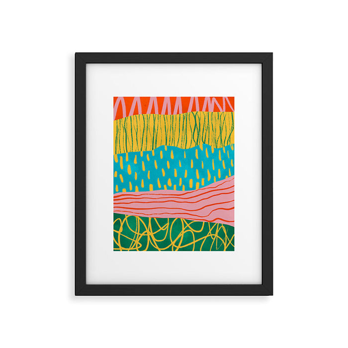Pop Pattern Collage | PATTERN 10: The Retro Edition Framed Art Print Gallery Image 1