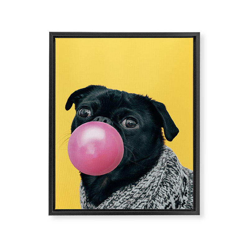 Pug Life: Pop Animals Framed Canvas Print Gallery Image 8