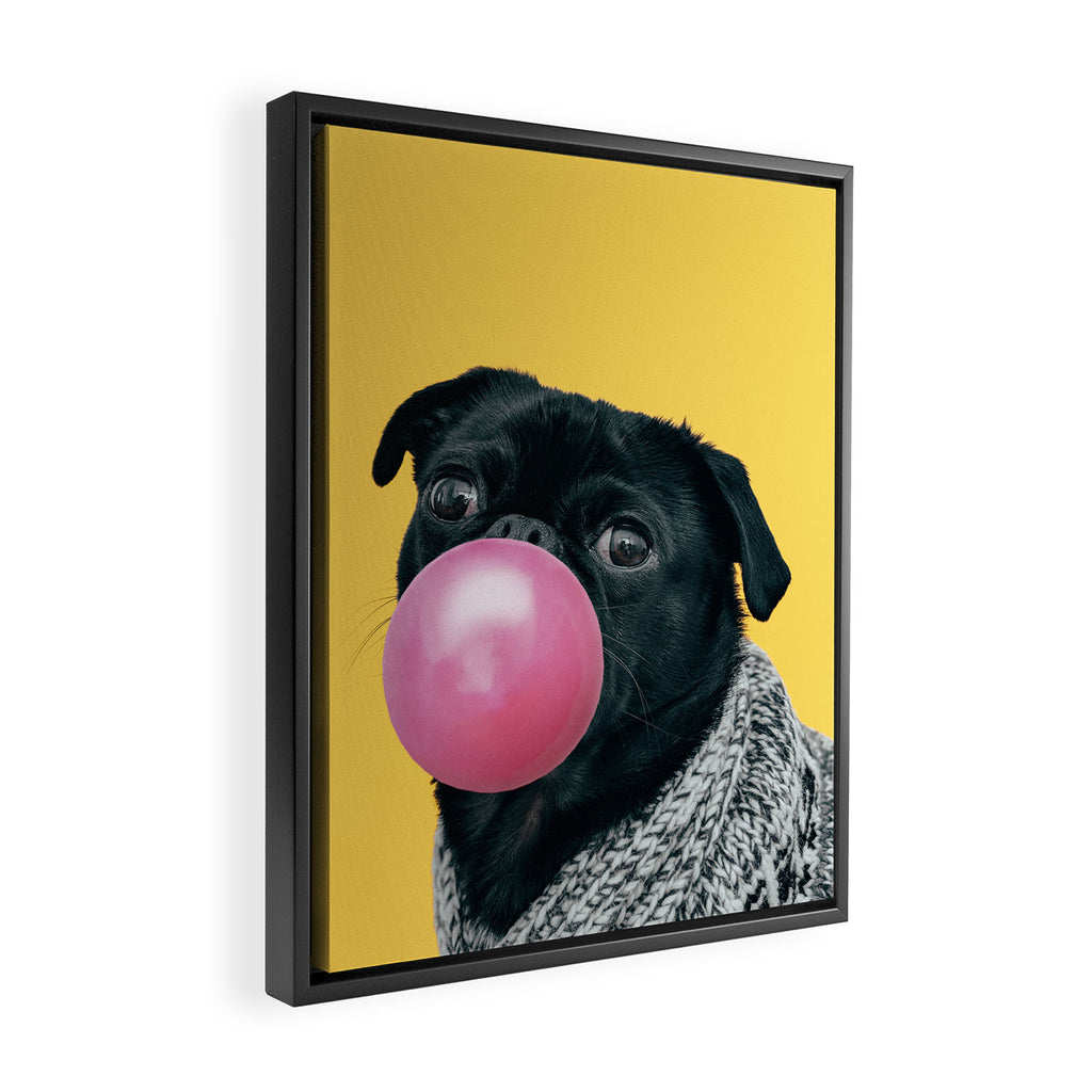 Pug Life: Pop Animals Framed Canvas Print Gallery Image 2