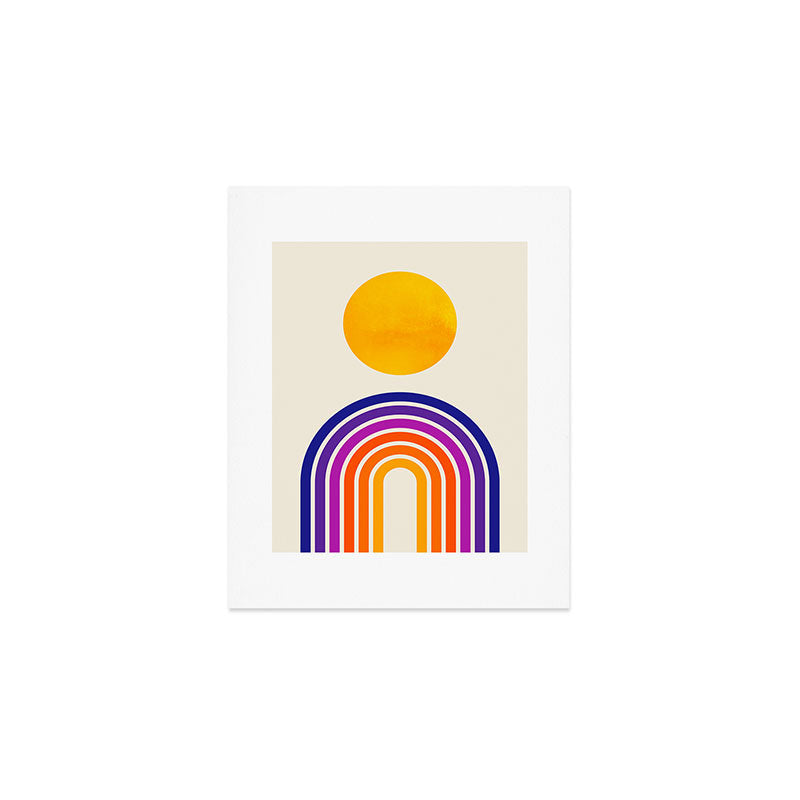 Rainbow Sun: Retro 80s Edition Art Print Gallery Image 1