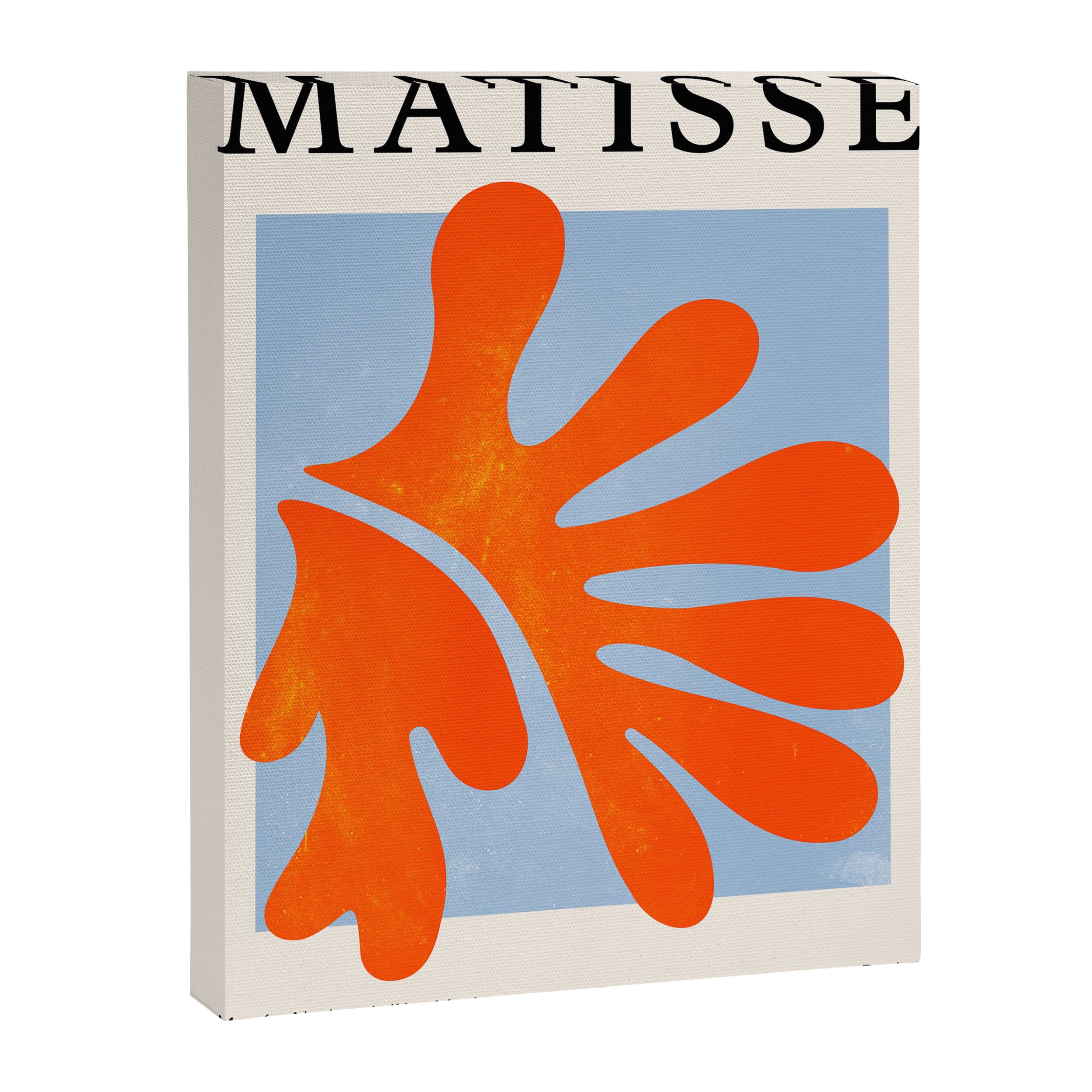 Red Coral Leaf: Matisse Paper Cutouts II Canvas Print Gallery Image 6