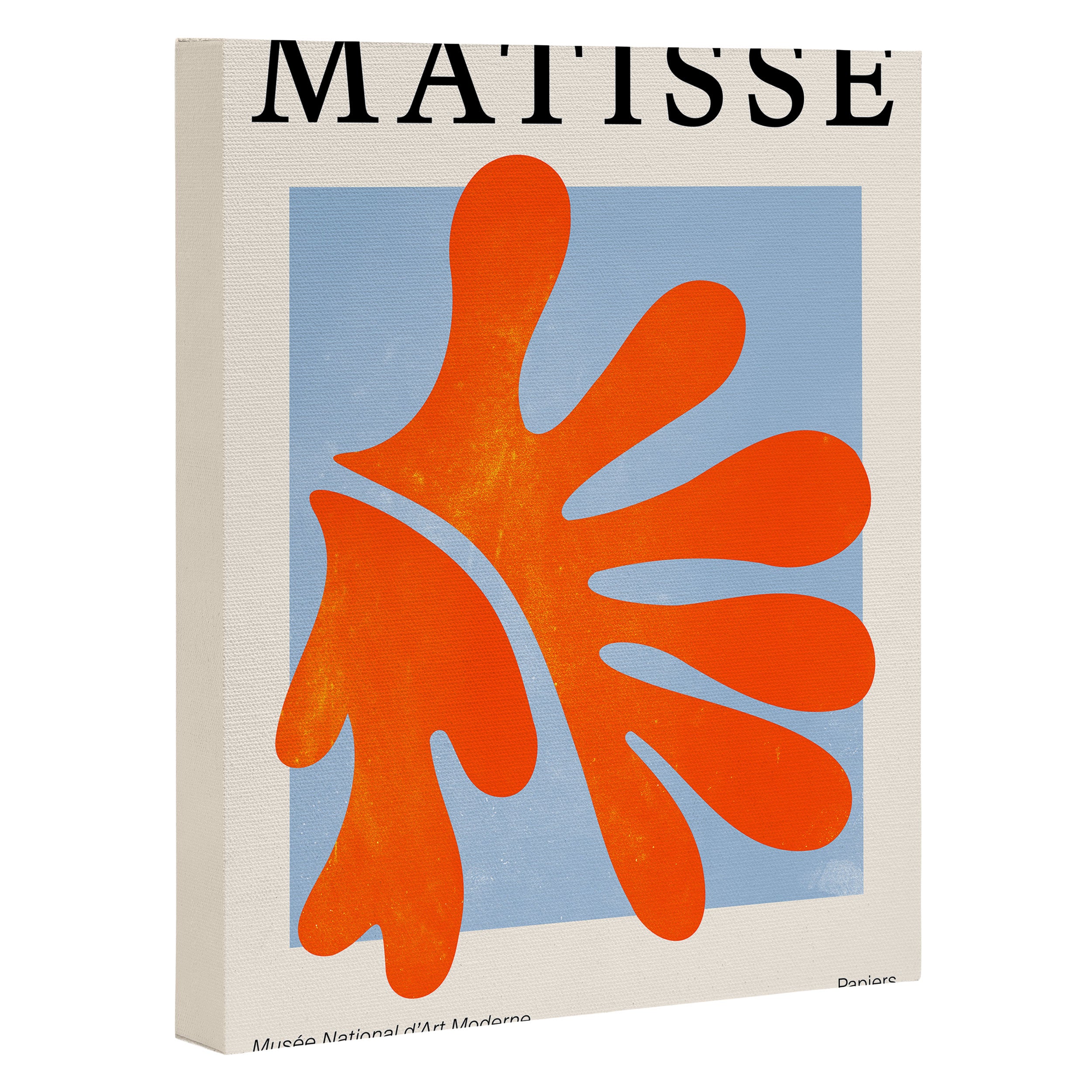 Red Coral Leaf: Matisse Paper Cutouts II Canvas Print Gallery Image 3