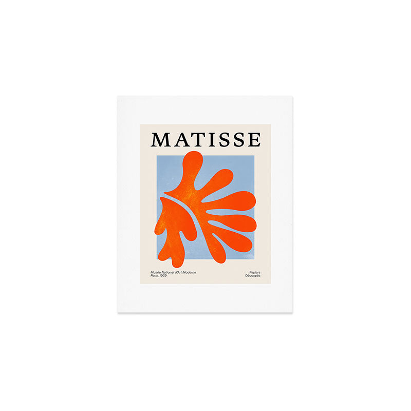 Red Coral Leaf: Matisse Paper Cutouts II Art Print Gallery Image 1