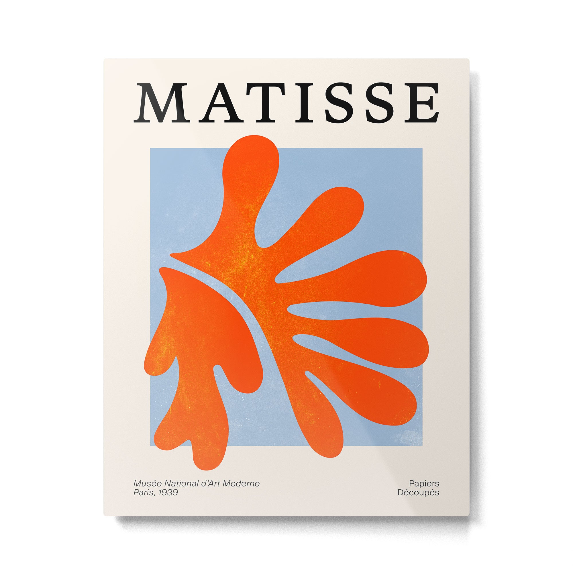 Red Coral Leaf: Matisse Paper Cutouts II Metal Print Gallery Image 4