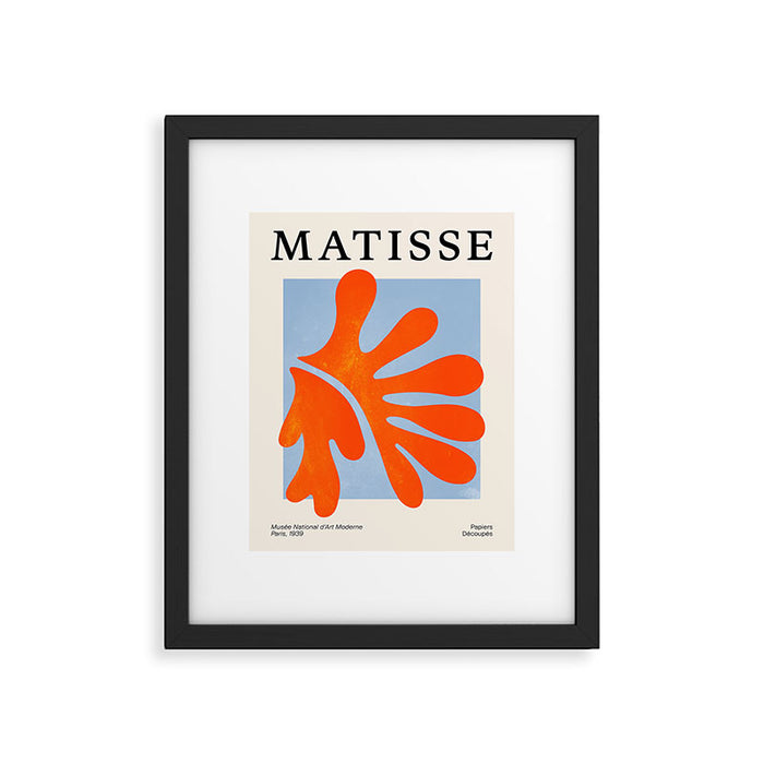 Red Coral Leaf: Matisse Paper Cutouts II Framed Art Print Gallery Image 1