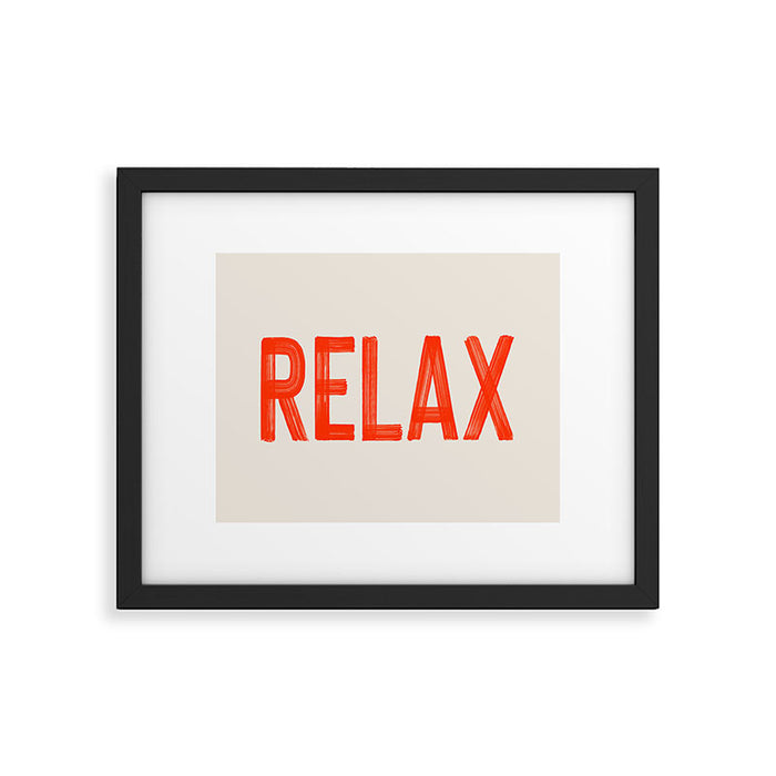 Relax Framed Art Print Gallery Image 1