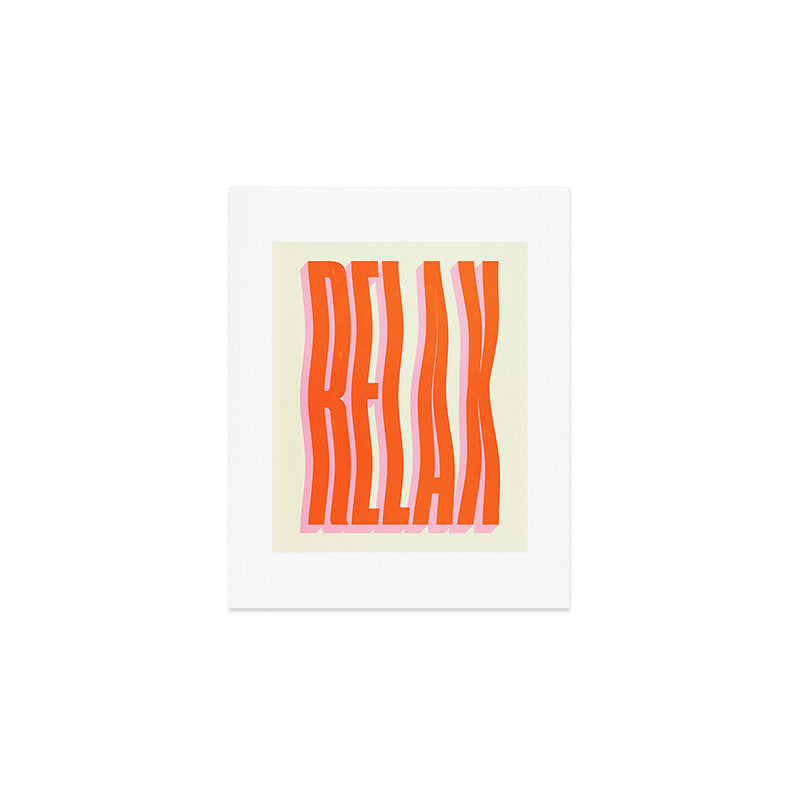 Relax: Wavy Edition Art Print Gallery Image 1