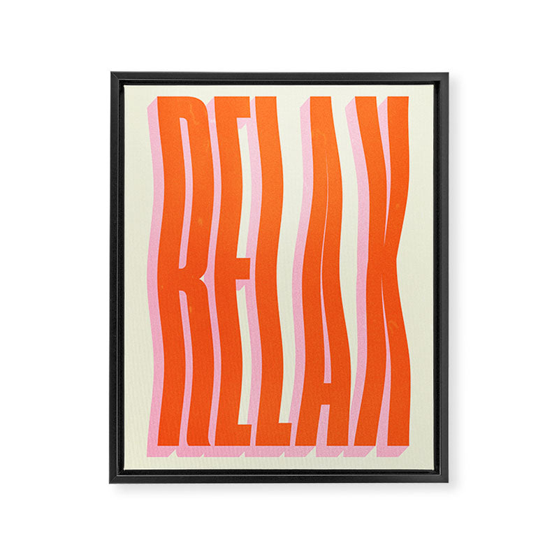 Relax: Wavy Edition Framed Canvas Print Gallery Image 6