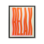 Relax: Wavy Edition Framed Canvas Print Gallery Image 6