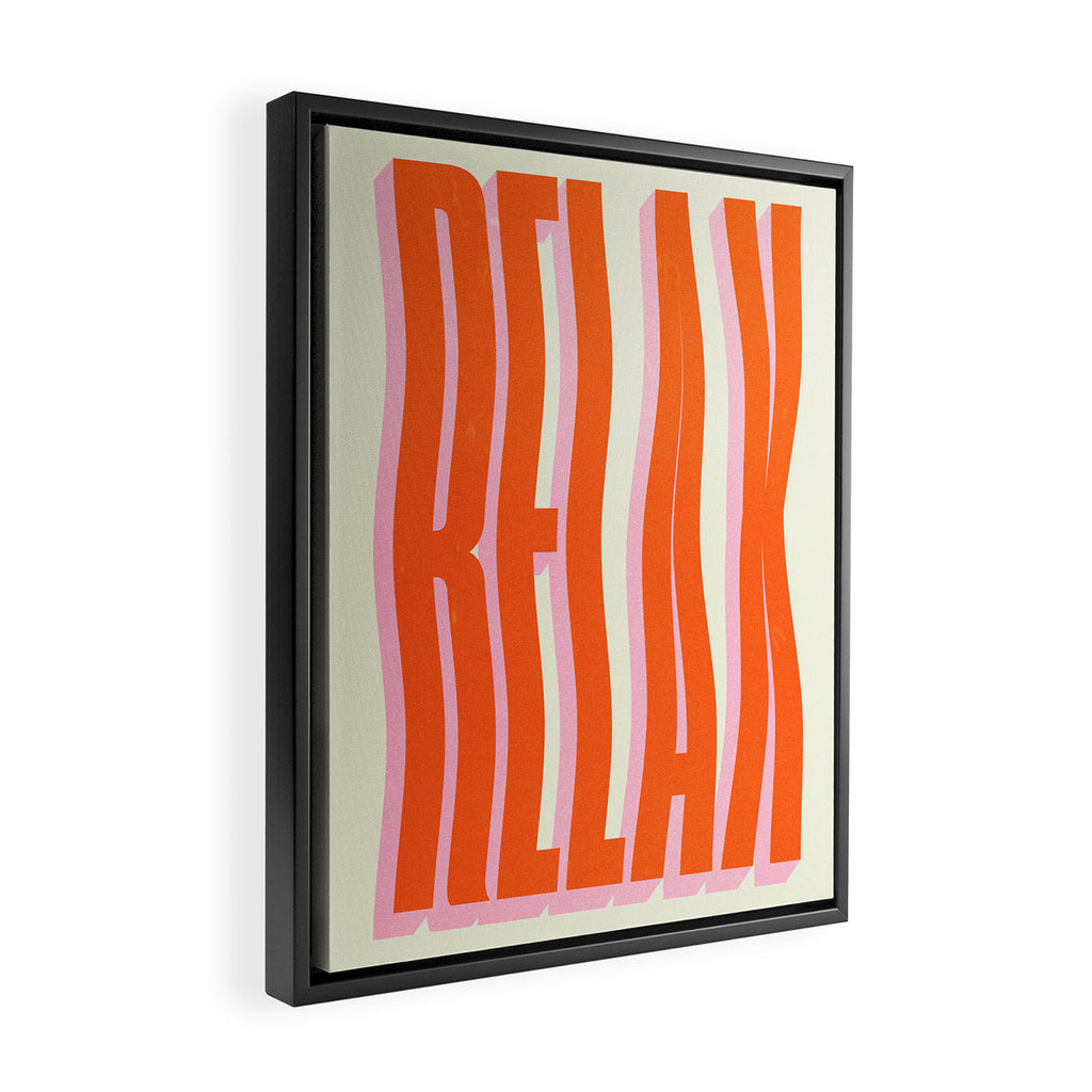 Relax: Wavy Edition Framed Canvas Print Gallery Image 2